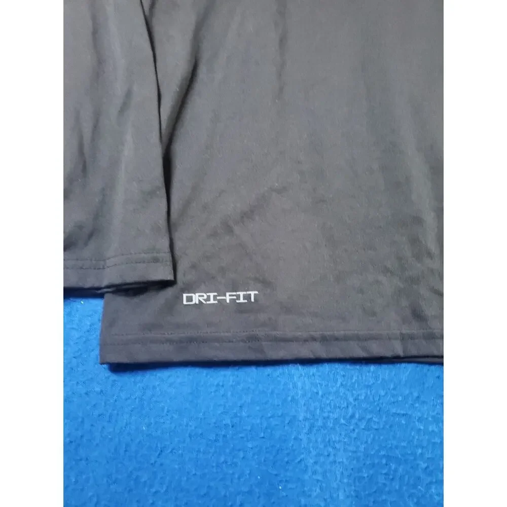 Nike The Nike Tee Dri-fit Blavk T-Shirt Men's Size Large Video Raw Games